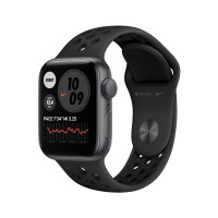 Apple Watch Nike SE (GPS) 40mm space grau mit Sportarmband anthrazit/schwarz