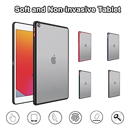 Tablet Case Cover For Apple Mini 10.9 10.5 11 9.7 iPad Air 5th 4th 10.9 ipad 9th 8th 7th Generation 10.2 inch Frosted Transparent Ultra Thin Solid Colored TPU PC Lightinthebox