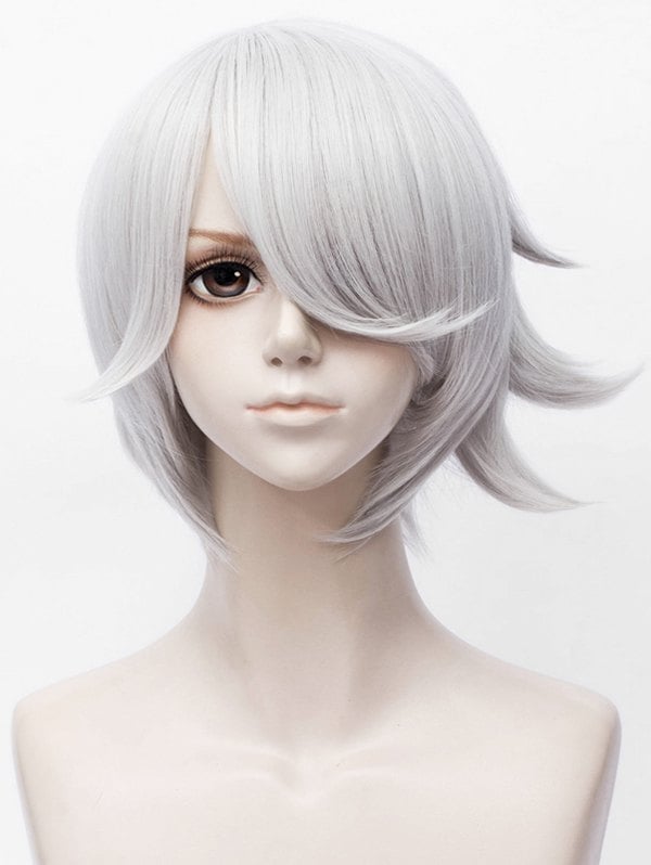 Short Inclined Bang Straight Synthetic Anime Aotu World Daniel Cosplay Wig