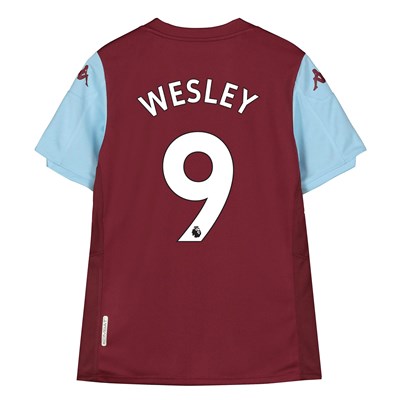 Aston Villa Home Shirt 2019-20 - Kids with Wesley 9 printing