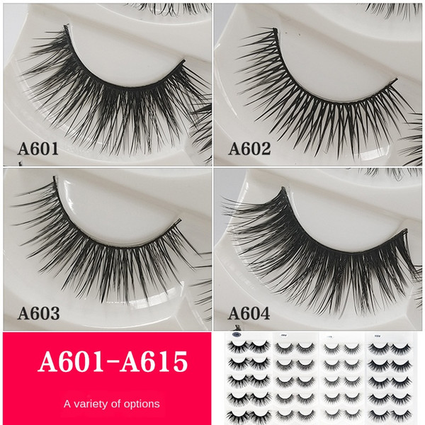 5 pairs false eyelashes handmade extension supplies natural cosmetics thick full strip lashes makeup tools accessories