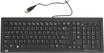 HP 539130-251. Tastatur Formfaktor: Standard, Tastatur-Stil: Gerade, Geräteschnittstelle: USB. Produktfarbe: Schwarz (539130-251)