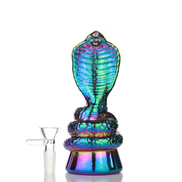Hookahs Snake 6.5'' Glass Water Bong mini three different colors shapes fast