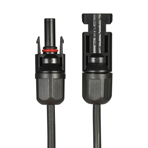 1 Paire Pieds + 10 Pieds Rouge 10AWG Câble d'Extension de Panneau Solaire avec Connecteur Femelle et Mâle MC4