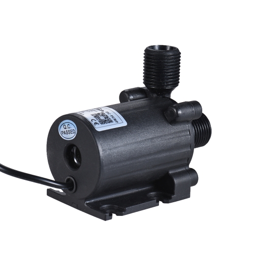 Ultra-quiet Compact Size Submersible Brushless Oil Water Pump Dual Outlets Max. Lift 3 Meters 800L/H DC 12V for Fish Tank Aquarium Fountain Circulating