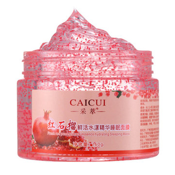 CAICUI Red Pomegranate Sleeping Mask Fresh Essence Hydrating Moisturize Pore Shrink Repair Face Care