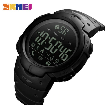 SKMEI Fashion Smart Watch Men Calorie Alarm Clock Bluetooth Watches 5Bar Waterproof Smart Digital Watch Relogio Masculino 1301