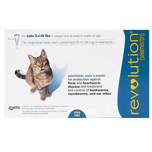 Revolution For Cats 5 -15lbs (Blue) 3 Doses