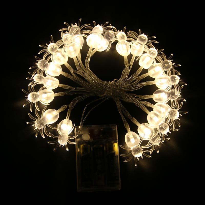 KCASA 2M 20 LED Spider Star String Lights LED Fairy Lights for Festival Christmas Halloween Party Wedding Decoration Bat