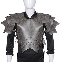 Knight Ritter Outlander Retro Vintage Punk  Gothic Medieval Renaissance 17th Century Cosplay Costume Armor Men's Costume Vintage Cosplay Performance Party / Evening Stage Shoulder Armor Lightinthebox