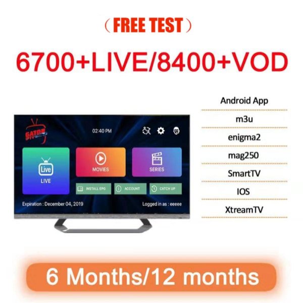NEW Smart TV Android Box Live 50 Countries PC M3u APK Programme 10000 For Europe France UK