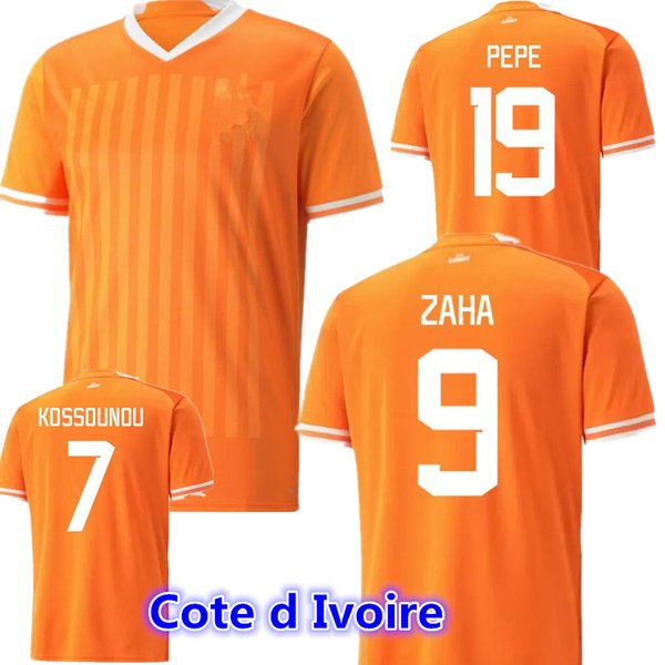 2023 Cote d Ivoire national team Soccer Jerseys ivory coast DROGBA KESSIE ZAHA CORNET MEN homme Maillot de foot football man Uniforms 2022