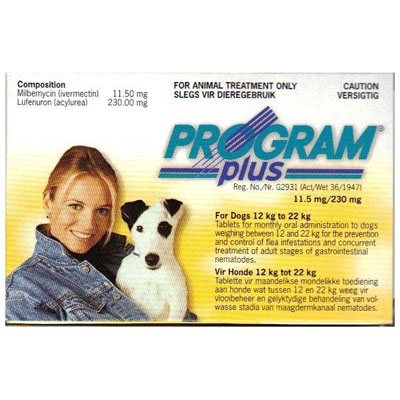 Program Plus For Dogs 21 - 45 Lbs (Yellow) 6 Tablet