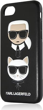 Karl Lagerfeld Hard Cover Black, Karl and Choupette, für Apple iPhone 8 Plus/7 Plus, KLHCI8LKICKC, Blister (KLHCI8LKICKC)