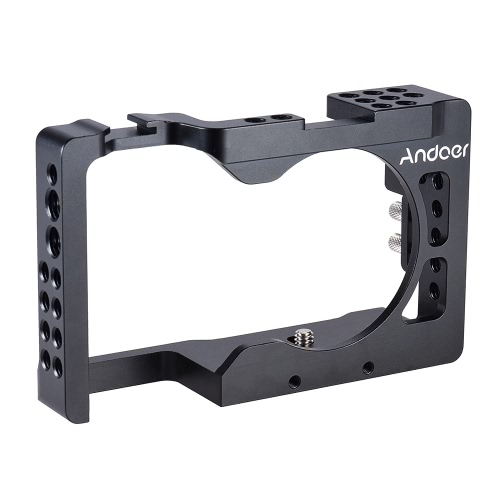 Andoer Aluminium Alloy Camera Cage para Sony A6500 ILDC Cámara