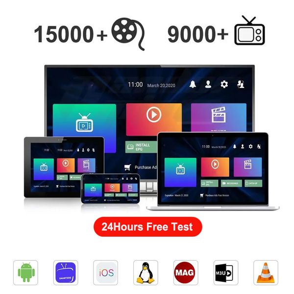 New Smart HD TV Dealer Panel Europe TV 10000Live vod m3 u Android box Widely used in French Canada UK Turkey Switzerland Sweden Italy SHOW