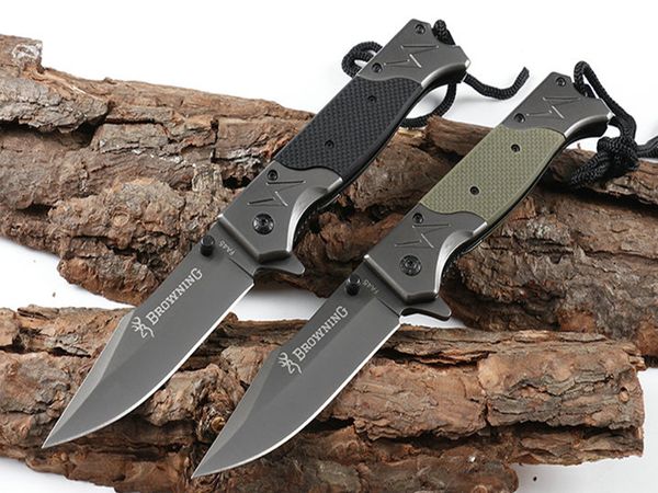 Top Quality Browning FA45 Fast Open Folding Knife 5CR13Mov Blade Steel & G10 Handle Outdoor Camping Survival Pocket Knives