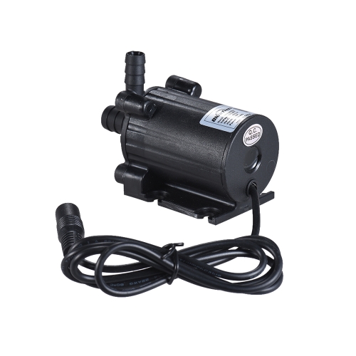 Compact Size Dual-Outlet Submersible Brushless Oil Water Pump Ultra-quiet Max. Lift 7M 600L/H DC 24V for Fish Tank Aquarium Fountain Circulating