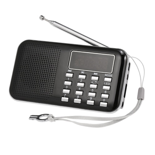 Y-896 Mini Radio FM Reproductor de audio MP3 portátil digital de 3W con altavoz estéreo