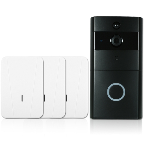 1*720P WiFi Visual Intercom Door Phone+3*Wireless Doorbell Chime