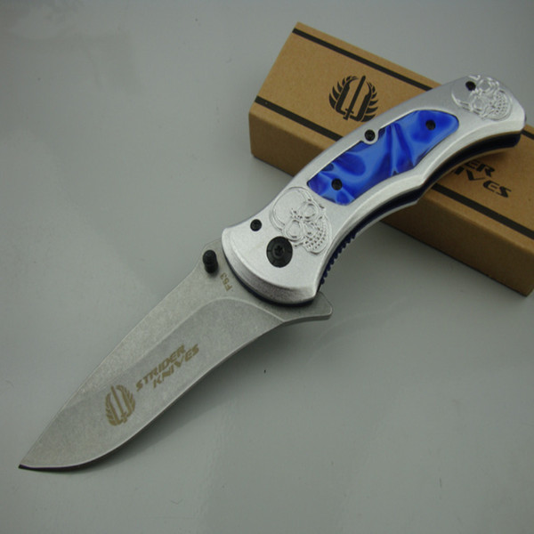 Strider F53 (stone wash version) 57HRC handle 3Cr13MOV blade folding knife camping hunting knife folding knife 1pcs free shipping