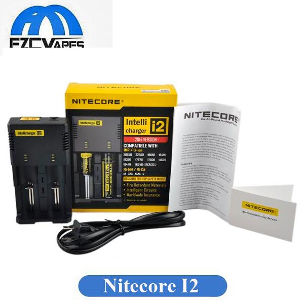 selling nitecore i2 universal charger for 16340/18650/14500/26650 battery us eu au uk plug 2 in 1 intellicharger battery charger