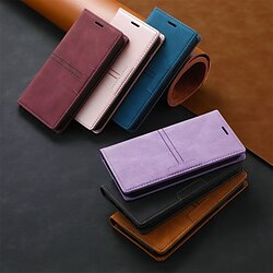 Phone Case For Apple Wallet Case iPhone 14 Pro Max 14 Plus 13 12 11 Pro Max Mini SE Bumper Frame Magnetic Full Body Protective Solid Colored TPU PU Leather miniinthebox