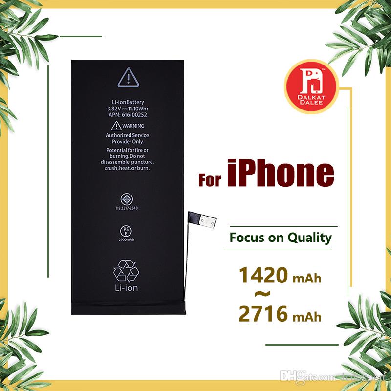 Battery for apple iphone 4s 5g 5s 5c 6g 6s 6plus 7g 7 8 plus X Batteries Replacement Strong Flex 0 Cycle