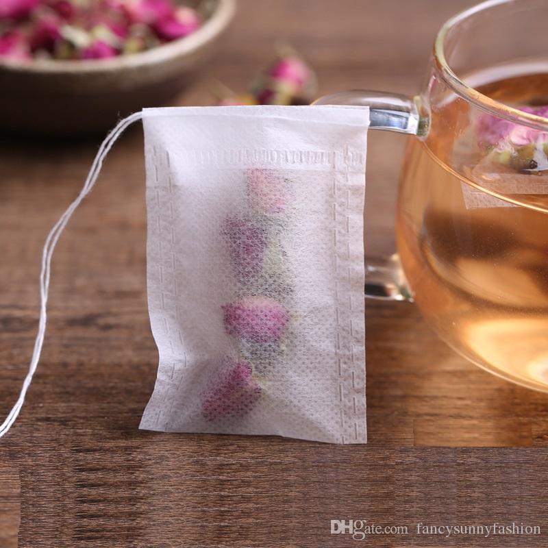 empty teabags food grade material made filter single drawstring tea bags, disposable tea infuser, wholesale cheap price 6*8cm 9*10cm 5.5*7cm