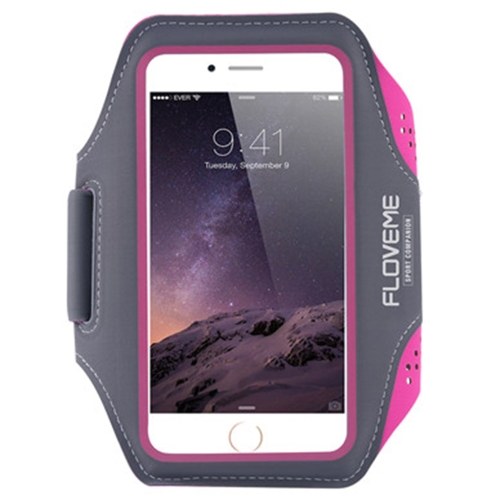 FLOVEME Universal Sport Fitness brazalete teléfono caja correa ajustable con llave de ranura para iPhone 6 Plus / 6S Plus / 7 Plus