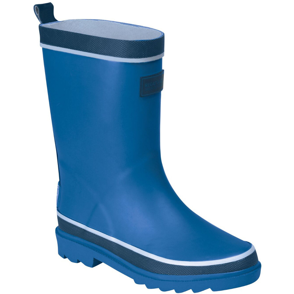 Regatta Boys & Girls Foxfire Welly Reflective Rubber Wellington Boots UK Size 3 (EU 36)