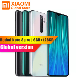 Hotsale Global Version Xiaomi Note 8 Pro 6GB RAM 128GB ROM Helio G90T Quick Charging 4500mAh Battery NFC 64MP Smart Mobile Phone