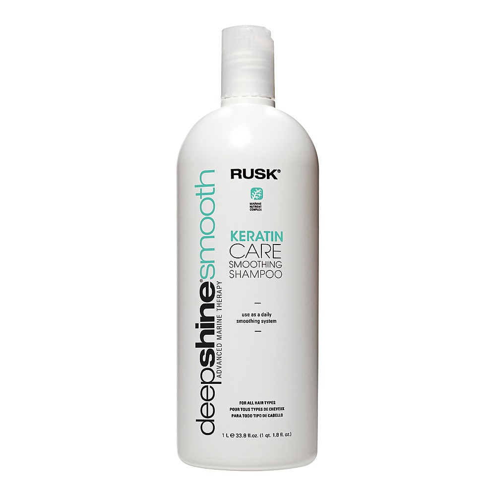 rusk deep shine keratin smooth shampoo 1l