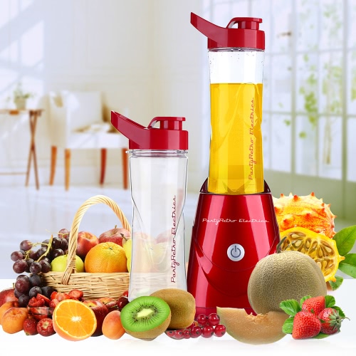 Parytretro 220-240V 300W Fruit and Vegetable Juicer Extractor Portable Mixer Detachable Food Processor Vegetable Fruits Juicer Blender With Double Cups