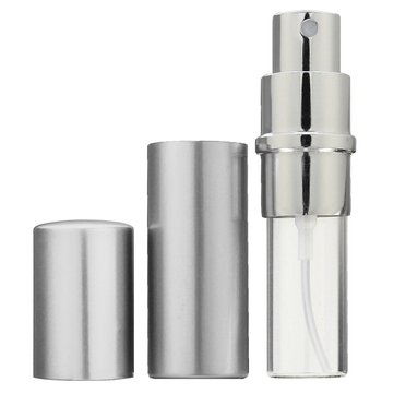 4Pcs Silver Refillable Perfume Bottle Empty Parfum Bottle Traveler Aluminum Spray Atomizer