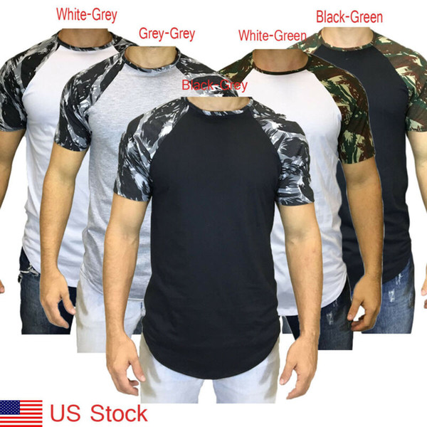 Men T-Shirt Extra Long Tall Body Urban Slim Fit Casual Blouse Tops Clothing Muscle TeeS Summer Longline Oversize Plain Offer Top