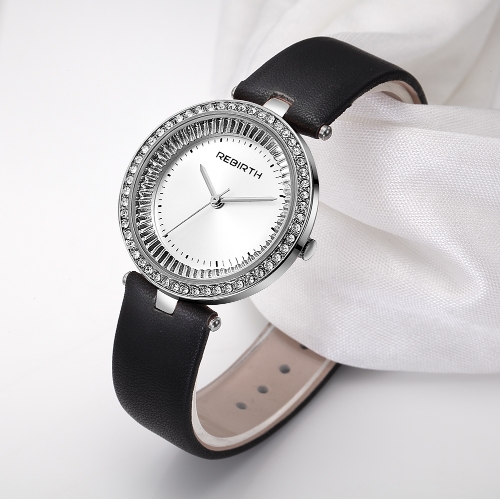REBIRTH Fashion Luxury Women Watches 1ATM Cuarzo resistente al agua Casual Simple Mujer Reloj de pulsera Relogio Feminino