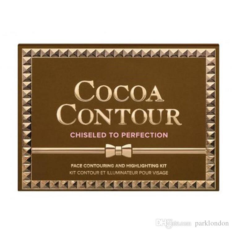 Brand COCOA Contour Kit Highlighters Palette Nude Color Cosmetics Face Concealer Makeup Chocolate Eyeshadow with Contour Buki Brush fidget