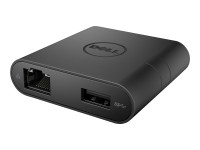 Dell DA200 - Adapter USB-C zu HDMI, VGA, Ethernet, USB 3.0