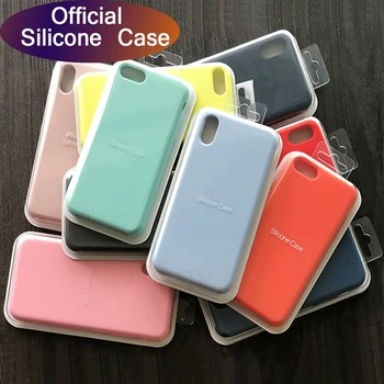 Luxury Silicone Case For iphone 7 8 6S 6 Plus 11 Pro X XS MAX XR Case on Apple iphone 7 8 plus X 10 Cover case Official Original