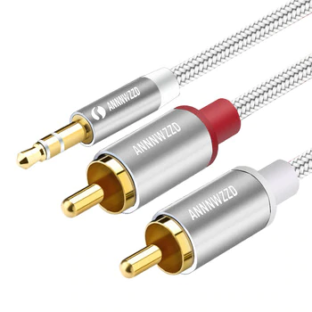 RCA Cable 2RCA to 3.5 audio cable 3.5mm jack rca aux cable 0.5m 1m 2m 3m 5m For phone Edifer Home Theater DVD 2RCA audio cable