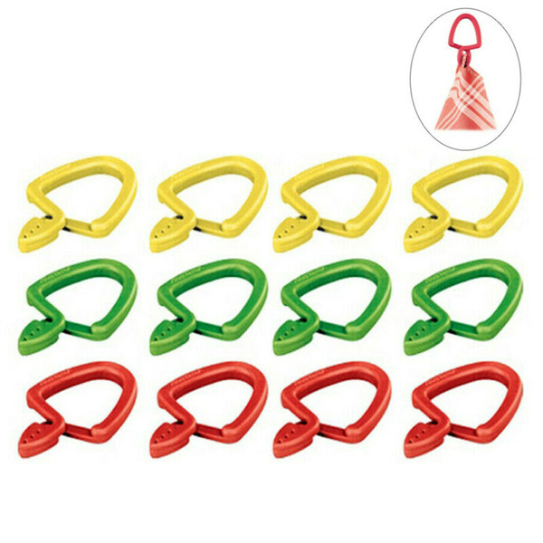 New trendy 12Pcs Utility Colourful Towel Socks Laundry Wash Hanging Plastic Clips Pegs Clothes Clip Clamp Home Drying Tool