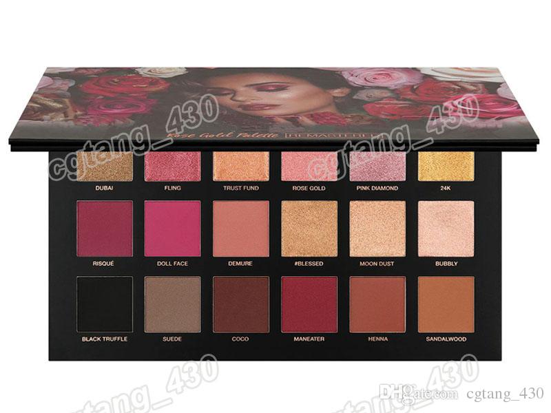 2018 Rose Gold Remastered Eyeshadow 18 Colors Palette Best Quality Eye Shadow Matte Shimmer pallets DHL free shipping