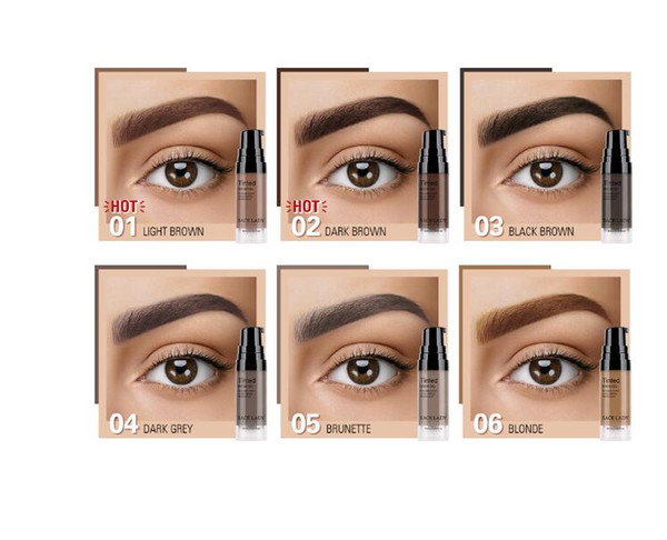 Eyebrow Gel Tint 6 Colors Makeup Pomade Brush Kit Brown Eye Brow Cream Make Up Paint Set Enhancer Wax Cosmetic