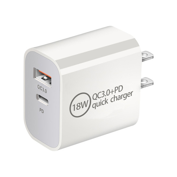 18W PD USB Type C Wall Charger Travel Power Adapter Quick Fast QC 3.0 Charger AU/US/EU/UK Plug For iPhone 13 14 Samsung