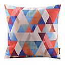 multicolor mosaico triángulo funda de almohada decorativa