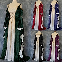 Retro Vintage Medieval Renaissance Dress Women's Costume Vintage Cosplay Party Dress Masquerade Lightinthebox