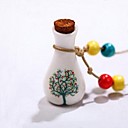 arbre de l'amour qui souhaitent pendentif bouteille collier en céramique des femmes