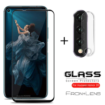 2-in-1 camera protector for honor 20 protective glass for huawei honor 20 pro yal-l21 al10 safe glas on honor20 6.26'' len film