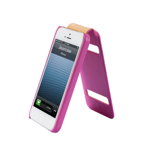 Jisoncase Flip Classic protection Etui Housse pour iPhone 5
